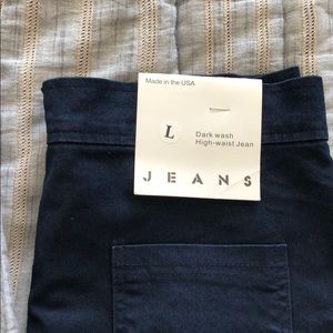 American apparel “easy jean”. Dark wash NWT